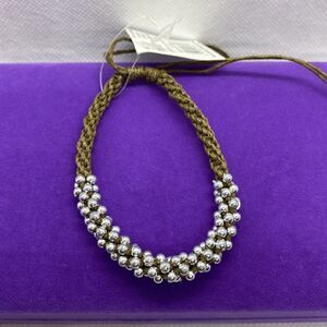 💛 Silver Ball & Rope Adjustable Bracelet